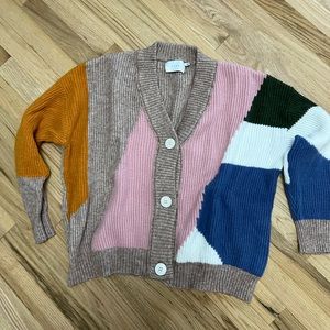 Cute color block cardigan